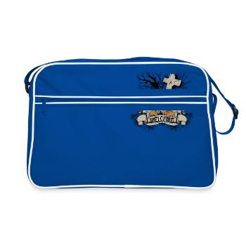 graveyard welcome - Retro Bag - blue/white - Front