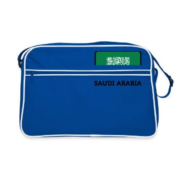 Drapeau national d'Arabie Saoudite - Sac Retro - bleu/blanc - Devant