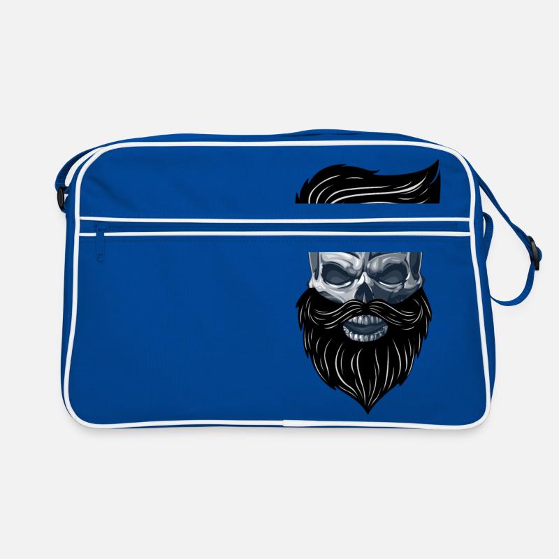 Beardy Beard Beard Man Skull Gift Idea Retro Bag