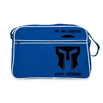 Si vis pacem para bellum - Retro Bag - blue/white - Front