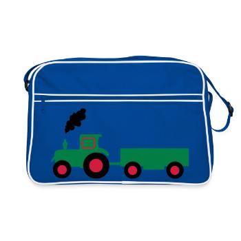 tractor anhaenger - Retro Bag - blue/white - Front