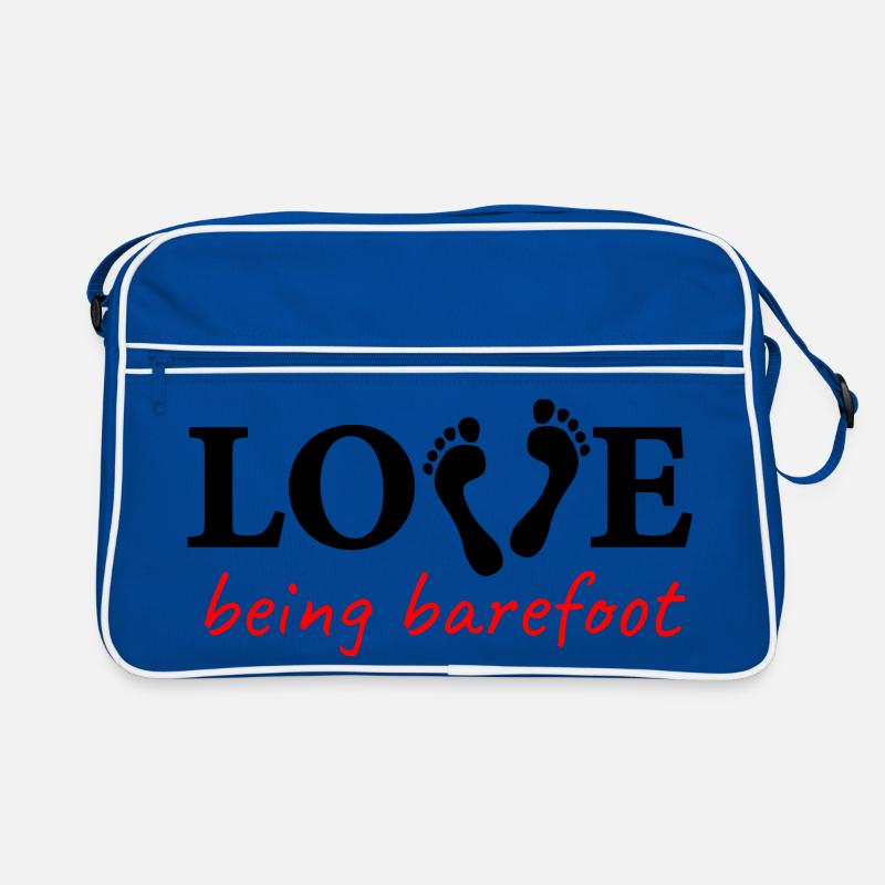 love being barefoot Version 2 - love to be barefoot Retro Bag