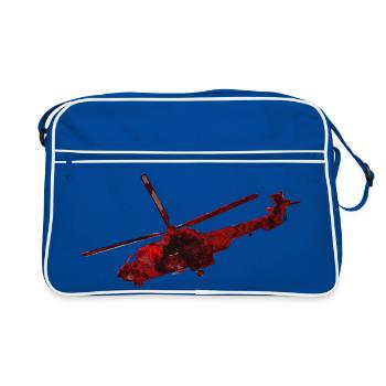 Hélicoptère Heli - Sac Retro - bleu/blanc - Devant