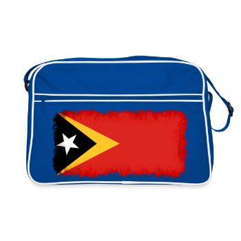 Don pour le Timor-Leste - Sac Retro - bleu/blanc - Devant