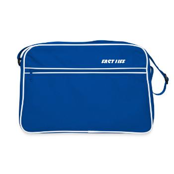 VIE RAPIDE - Sac Retro - bleu/blanc - Devant