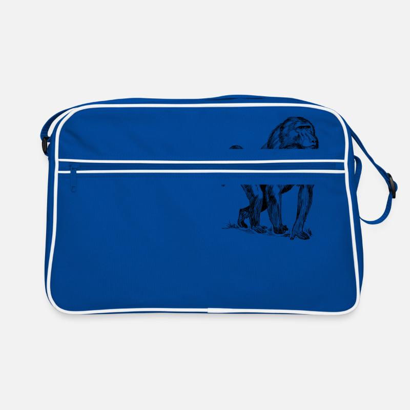 Monkey baboon Retro Bag