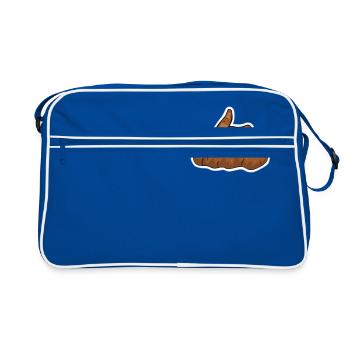 Kack pile - Retro Bag - blue/white - Front