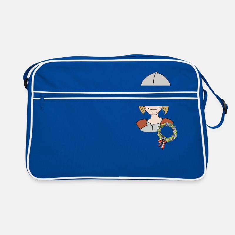 Mittelalter Reisiger - Retro Tasche - Blau/Weiß