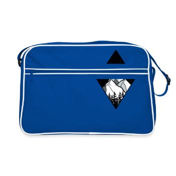 Montagne - Sac Retro - bleu/blanc - Devant