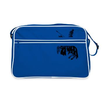 Knight - Retro Bag - blue/white - Front