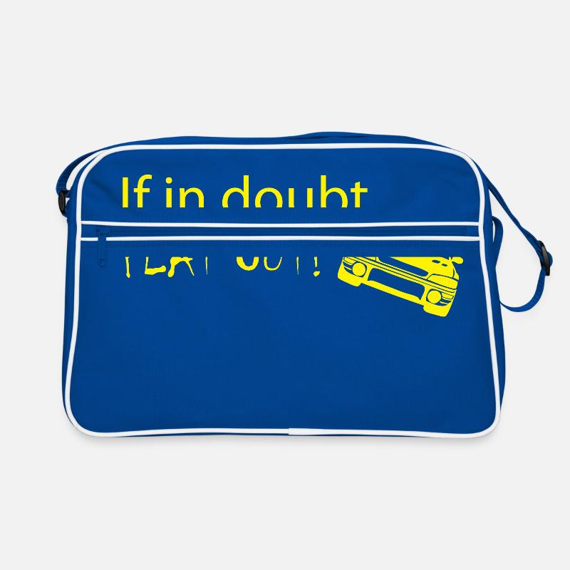 if in doubt "FLAT OUT" Retro Bag