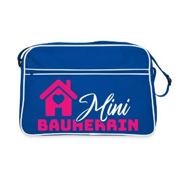 Please upload design - Retro Bag - blue/white - Front