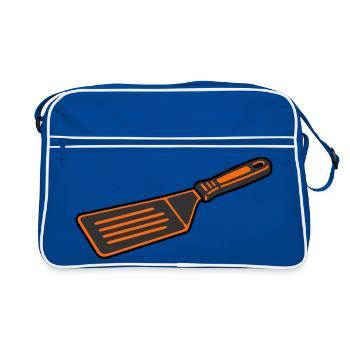 Grill Turner BBQ Spatula Grill Master Cooking - Retro Bag - blue/white - Front
