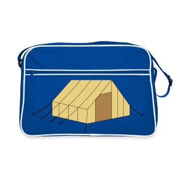 Tente - Sac Retro - bleu/blanc - Devant