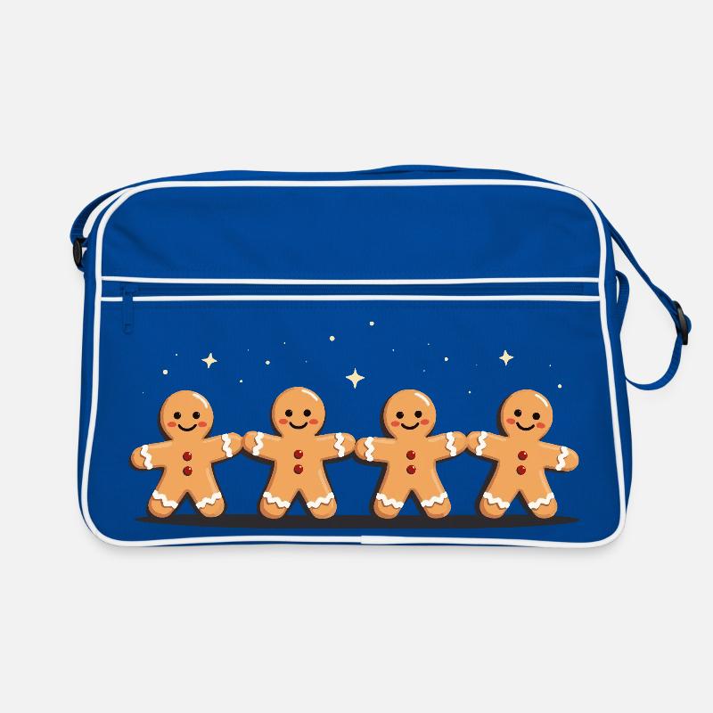 Gingerbread Quartet Holiday Charm Retro Bag