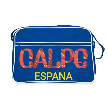 Calpe, Espagne - Sac Retro - bleu/blanc - Devant