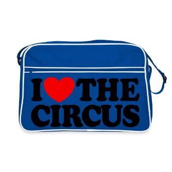 J’adore le cirque - Sac Retro - bleu/blanc - Devant