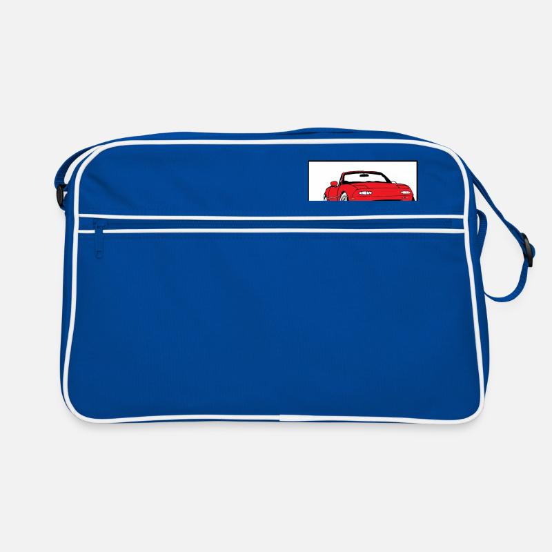 mx 5 - Retro Tasche - Blau/Weiß