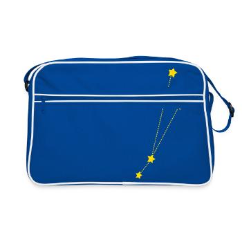 Signe du zodiaque Bélier - Sac Retro - bleu/blanc - Devant