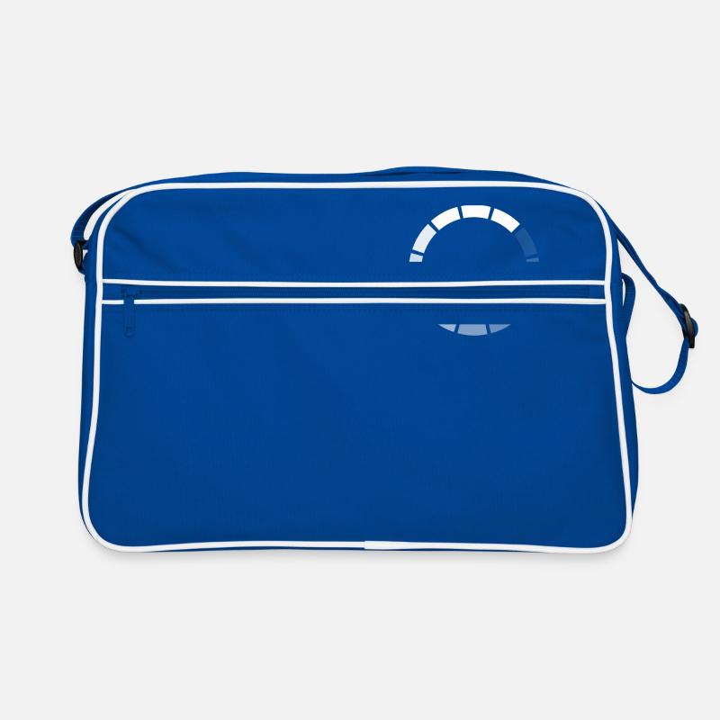 Ajax Loader - loading - waiting - Retro Tasche - Blau/Weiß
