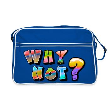 Why Not design - Retro Bag - blue/white - Front