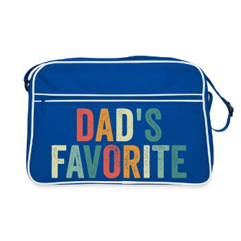 Enfant préféré Le préféré de papa drôle - Sac Retro - bleu/blanc - Devant