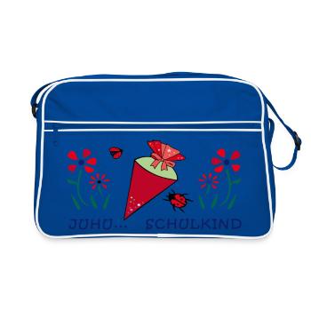 Youpi l’écolier - Sac Retro - bleu/blanc - Devant