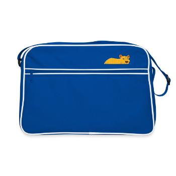 Tigre des animaux de la jungle - Sac Retro - bleu/blanc - Devant