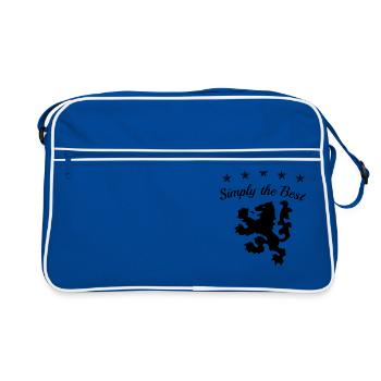 Tout simplement le meilleur - Design 1 - Sac Retro - bleu/blanc - Devant