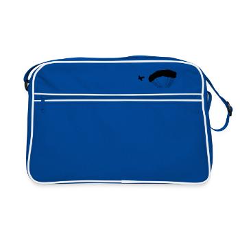 Parachute Paragliding - Retro Tasche - Blau/Weiß - Vorne