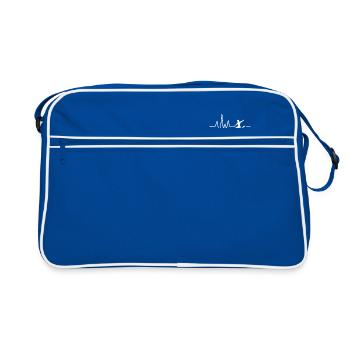 Joueur de football | hobby Profession Tor Tor Penalty rêve - Sac Retro - bleu/blanc - Devant