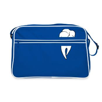dent - Sac Retro - bleu/blanc - Devant