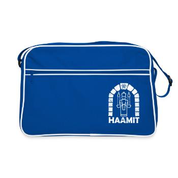 Haamit Arzgebirg Monts Métallifères Cadeau Ange - Sac Retro - bleu/blanc - Devant