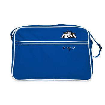 Chèvre Drôle - Sac Retro - bleu/blanc - Devant