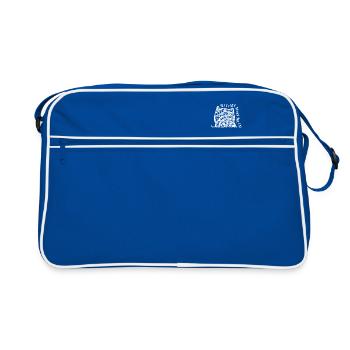 Cat Mandala Persian Siam Gift - Retro Bag - blue/white - Front