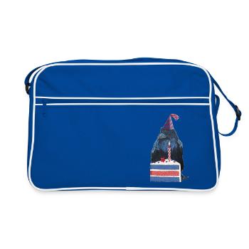 Birthday Party Raven Crow - Retro Bag - blue/white - Front