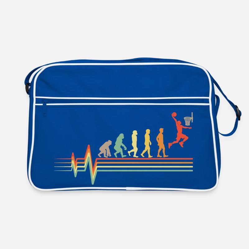 Basketball Evolution Retro ECG Heartbeat Gift Retro Bag