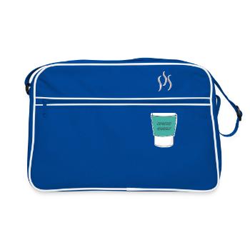 Espresso yourself - Retro Bag - blue/white - Front