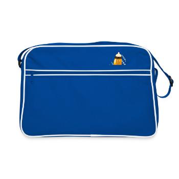Let's Drink - Retro Bag - blue/white - Front