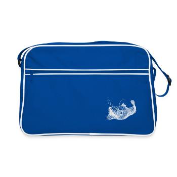 Poisson profond blanc - Sac Retro - bleu/blanc - Devant