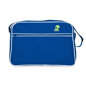 délirer - Sac Retro - bleu/blanc - Devant