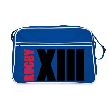 RUBGY XIII - Sac Retro - bleu/blanc - Devant