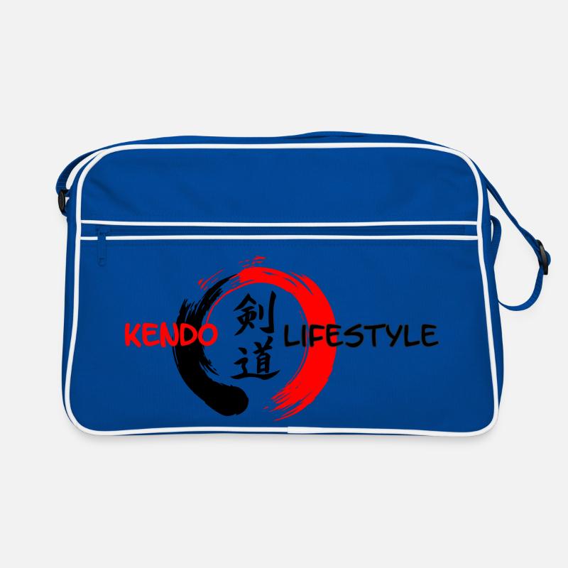 Kendo Japanese script in enso zen circle Retro Bag