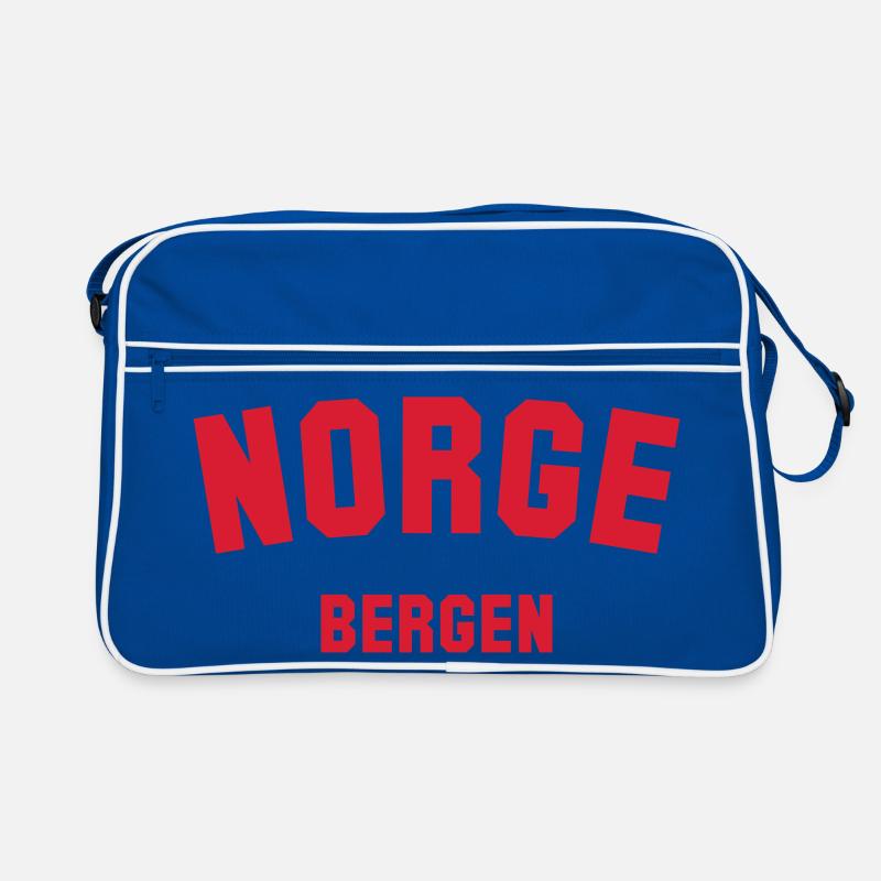 BERGEN, Norway Norwegen Norge Retro Tasche