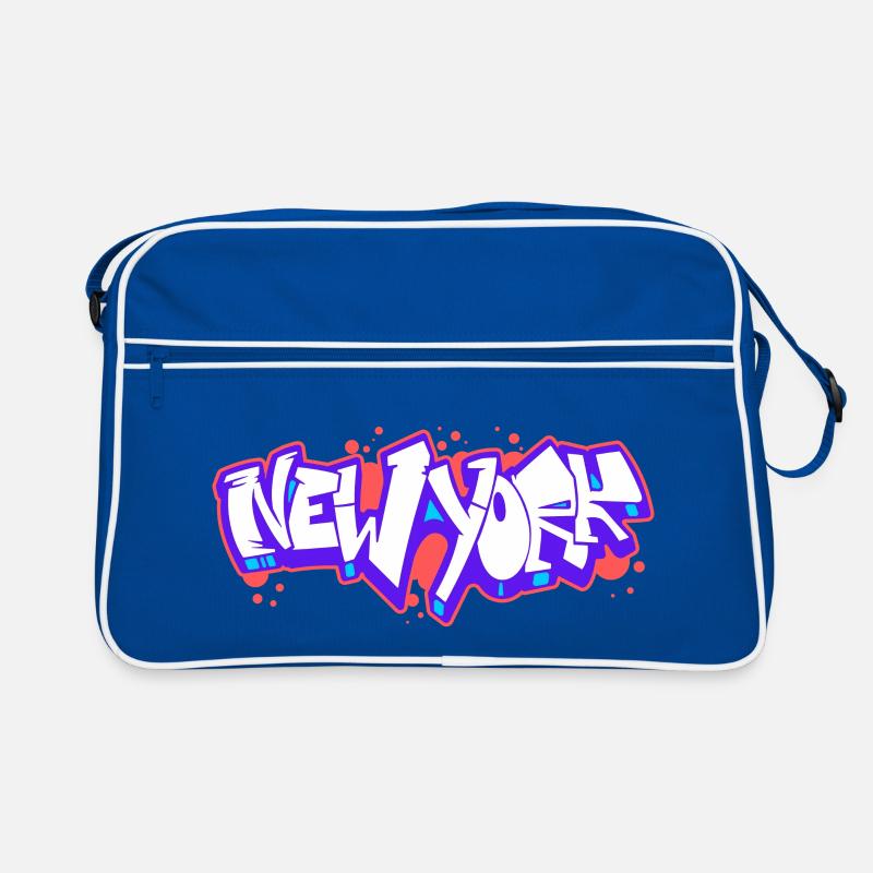 New York Horizontal Graffiti 1 Retro Bag