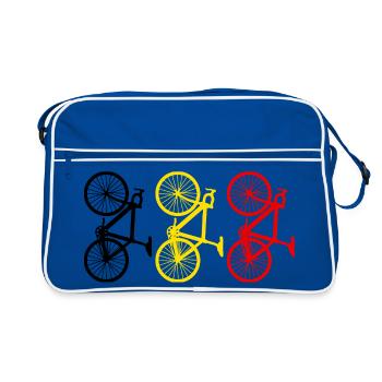 Cycling Belgium - Sac Retro - bleu/blanc - Devant