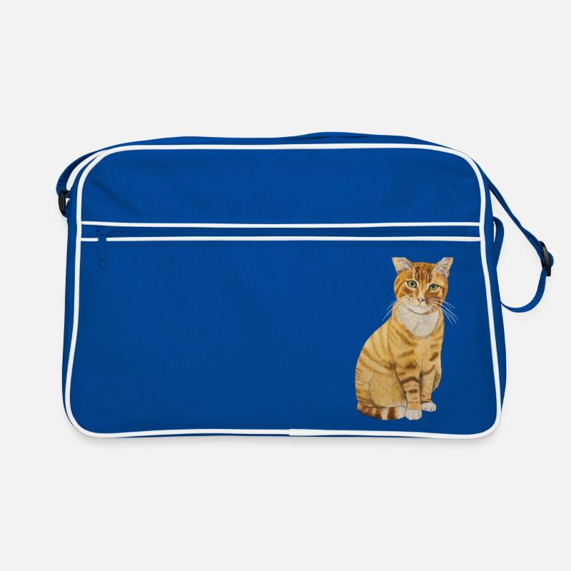 Chat rouge assis Sac Retro
