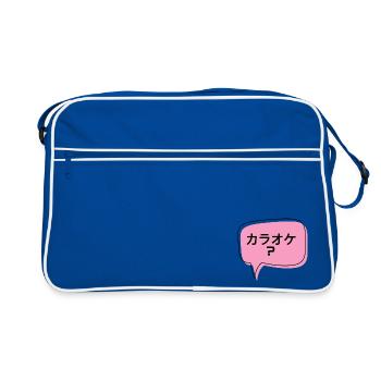 Karaoké? japonais - Sac Retro - bleu/blanc - Devant