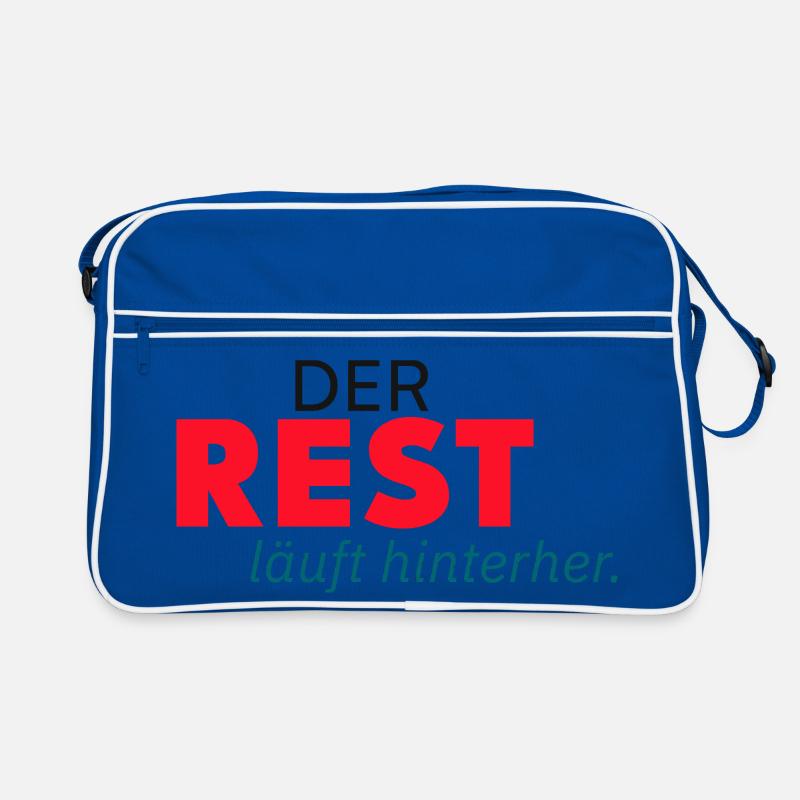 Der Rest läuft hinterher. Retro Tasche