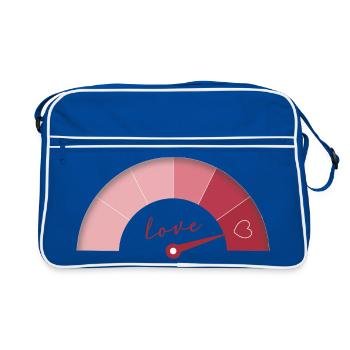 Love Meter – Birthday Edition - Retro Bag - blue/white - Front